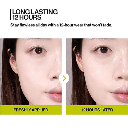 UNLEASHIA Foundation Makeup Healthy-Green Cushion Refill - 15g, Lightweight Buildable Coverage, Vegan Makeup, Natural Satin Finish(14N)