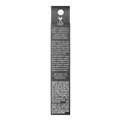 e.l.f. Love Triangle Lip Filler Liner, 2-in-1 Lipliner Pencil For Sculpting & Filling, Long-Lasting Intense Color, Vegan & Cruelty-Free, Hot Pink