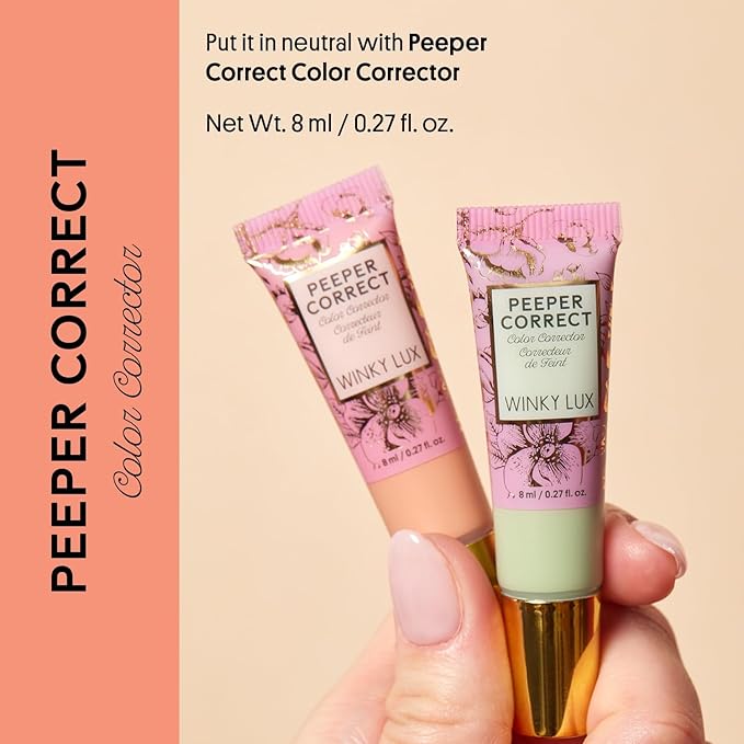 Winky Lux Peeper Perfect Under Eye Concealer (Neutral Beige) and Winky Lux Peeper Correct Green Color Corrector