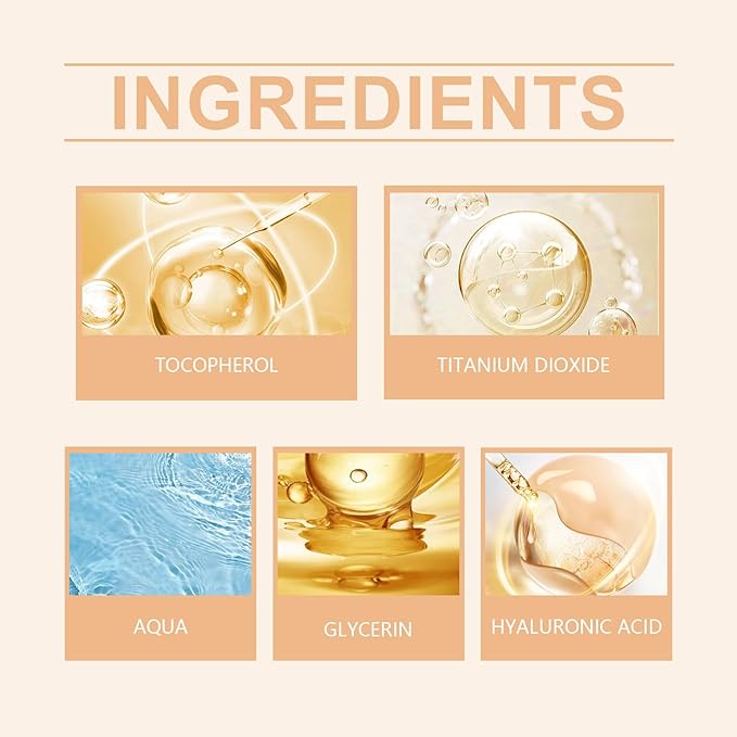 4-in-1 Hydrating Foundation Liquid - Color Changing, Full Coverage Concealer, Face Primer Base Makeup, Longwearing & Waterproof