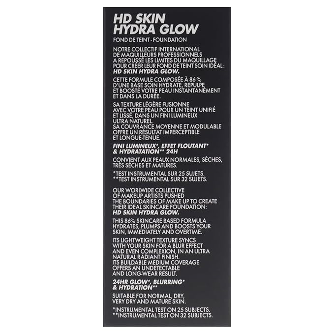 HD Skin Hydra Glow - 1R02 Cool Alabaster by Make Up For Ever for Women - 1 oz Foundation