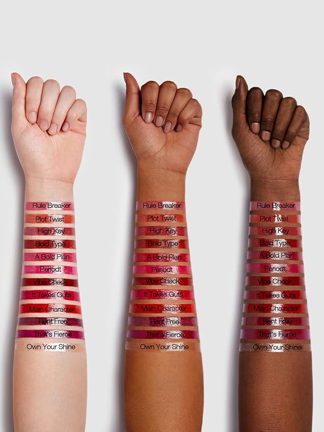 SHEGLAM Mirror Kiss High-Shine Lipstick Silky Jelly Texture Hydrated&Smooth Lip Gloss-Bold Type