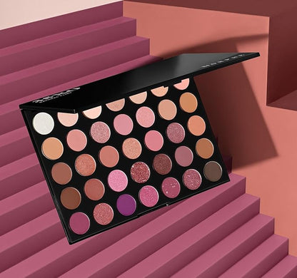 Morphe 35XO Makeup Palette - Natural Flirt Artistry Palette with 35 Matte & Shimmer Pigments - Made to Build, Blend & Layer Flawlessly for Everyday, Versatile Makeup Looks (1.98 oz)
