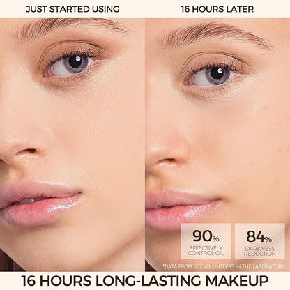 Sample Matte Liquid Foundation,Full Coverage Foundation,Long Lasting,Flawless Soft Oil Control Foundation for Oily Skin,Vegan & Cruelty-Free