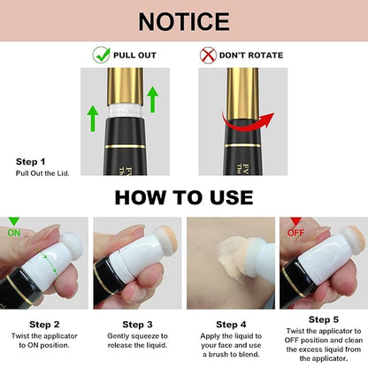 FV Liquid Highlighter Makeup, Lightweight, Buildable & Shimmer Finish Beauty Wand, Multiuse Face Highlighter Stick for Glowing Skin, Vegan & Cruelty-Free, 01 Starlight