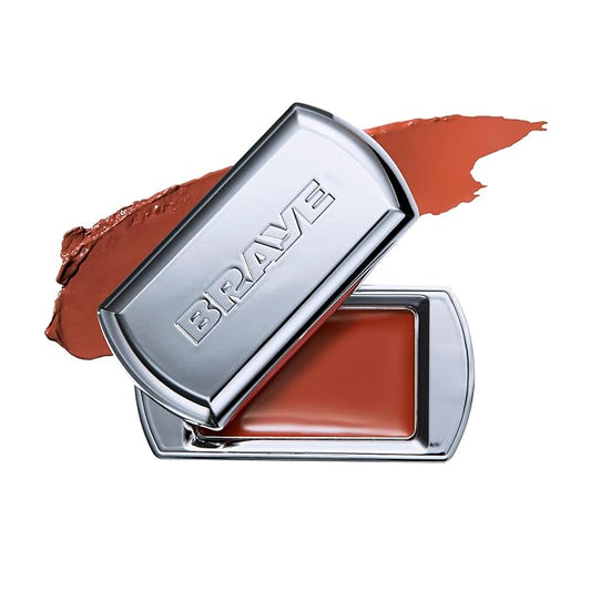 BRAYE LIPSLEEK | Blush for Cheeks & Lips, Korean Makeup Blush, Cool Lip and Cheek Balm, Vegan Cream, Lightweight w/Blendable & Buildable Makeup, Natural Look 02 RORTY 0.08oz