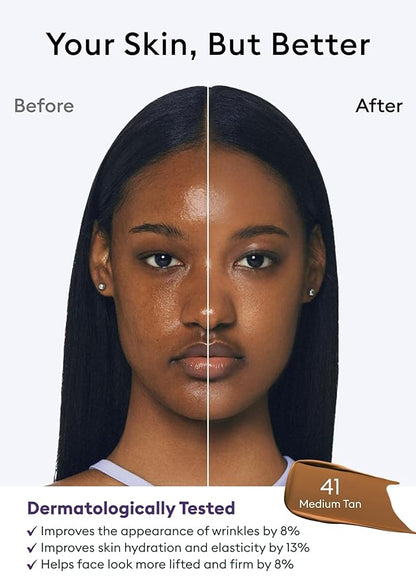 MISSHA M PERFECT COVER SERUM BB CREAM No.41 Medium Tan- Tan/Deep with Warm Undertone, Skin Tint, Tinted Moisturizer, Skin Care Foundation Makeup, Superfood Complex,Glass Skin, Korean Makeup,1.18 Fl oz