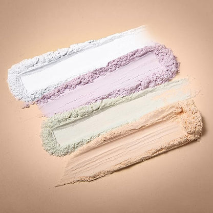 HEXZE Loose Face Powder Mineral,powder Foundation Invisible Blurring Lightweight Long Lasting Setting Powder 0.24 Oz, 04 White