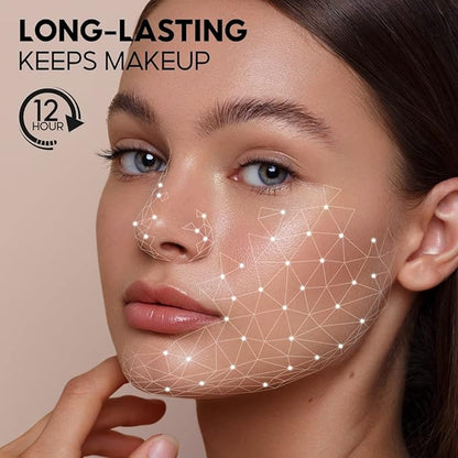 Soft Focus Loose Setting Powder, Waterproof, Matte, Oil Control, Shine Free, Talc-Free Face Powder Makeup, 24H Longwear Finishing Powder, 01 Dark Purple