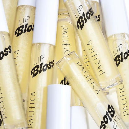 Pacifica Plumping Lip Gloss – Vanilla Bean (Creamy Neutral Tint) Hydrating Lip Oil Balm, Gentle Lip Plumper with Shea & Jojoba, No-Sting High Shine, Vegan & Cruelty-Free 0.14oz