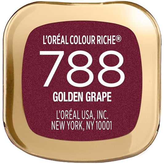 L’Oréal Paris Makeup Colour Riche Original Creamy, Hydrating Satin Lipstick, 788 Golden Grape, 1 Count (Pack of 2)