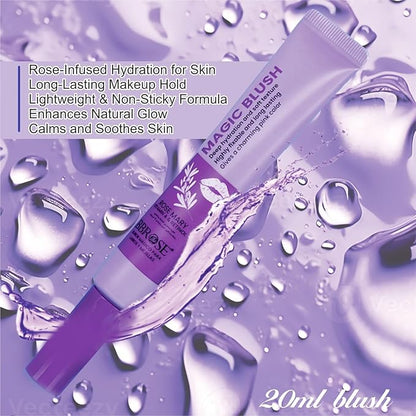 Magic Blush 20ml - Deep Hydration and Soft Texture, Highly Fixable and Long-Lasting, Provides Charming Pink Color with Instant Radiance, Flawless Color Payoff,