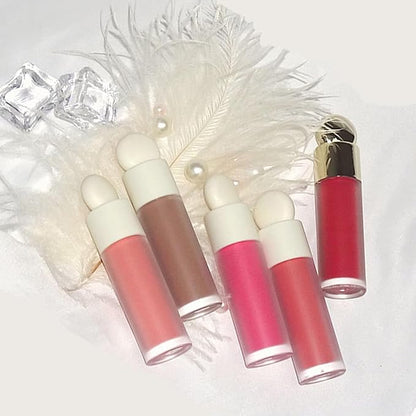 KWOLYKIM Liquid Blush, Soft Velvet Cream Blush For Cheek, Dew Finish Skin Tint Blush Makeup For Eye, Lips & Cheek Long Lasting & Moisturizing Natural-Looking Peach Pink