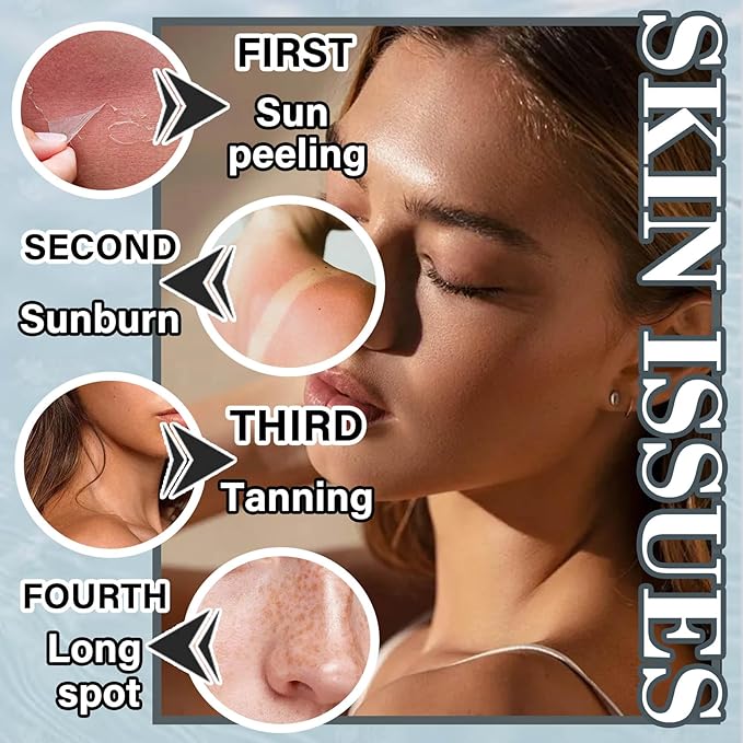 Mineral Facial Powder Sunscreen,SPF50+ PA++++ Loose Setting Sunscreen Powder for Face,Lasting Oil Control Lightweight Brush on Sunscreen for All Skin Types,Matte Concealer Face Setting Powder Makeup