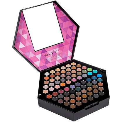 SHANY Haute Honey Makeup Set - All-in-One Makeup Kit with 80 Eyeshadows, 32 Lip Colors, 6 Gel Eyeliners, 4 Face Powders, 4 Blushes, and 4 Eyebrow Powders