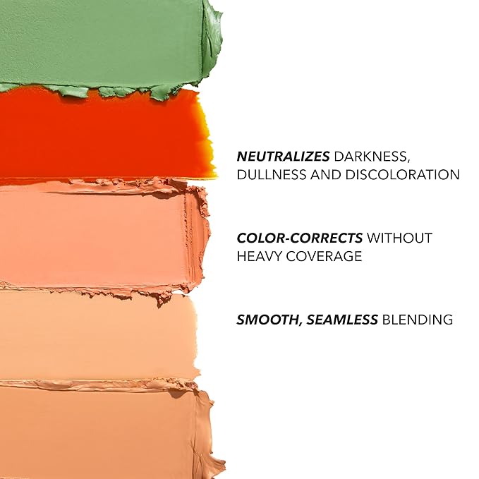 COVER FX Correct Stick Color Correcting Duo, Matcha + Peachy - Redness Correcting Green Concealer - Brightening Darkness Neutralizer