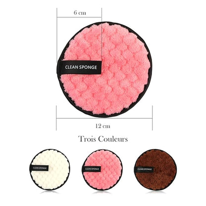 Vtrem 15 Colors Contour Palette Kit & 3 Colors Makeup Remover Pads, White/Pink/Brown