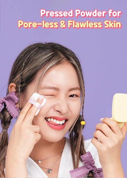Colorgram Sebum Retouching Blur Pact + Milk Bling Heartlighter 02 Pink Heart Bundle