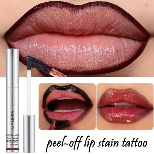 3 PCS Peel Off Lip Liner, Long Wear Tattoo Lip Stain Peel Off, Matte Finish, Long Lasting, Waterproof Peel off Lip Liner Stain (4#5#6#, M)