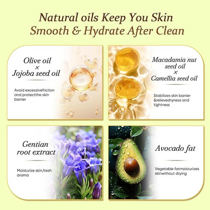 Face Makeup Cleansing Balm Remover, Organic Deep Cleaning Facial Cleanser & Waterproof Makeup Remover for Nourish & Hydrate, Non-Comedogenic & Natural, Sensitive Skin Also Suitable-3.04Oz