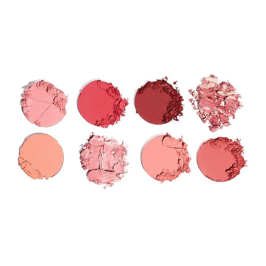 Revolution, Ultra Blush Palette, 8 Pigmented Shimmer & Matte Makeup Shades, Blendable Powder Blush Formula, Vegan & Cruelty-Free, Sunset Burst