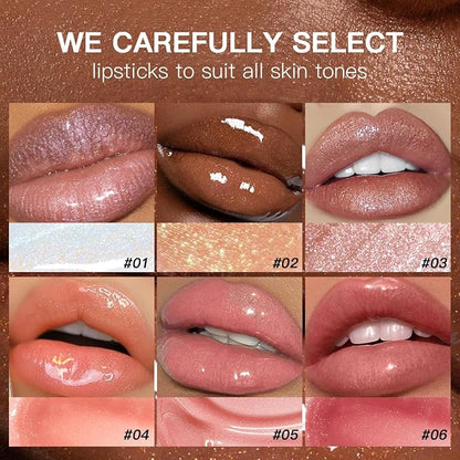 USHAS Lip Gloss,Lip Glow Oil, Shiny Smooth Soft Liquid Lip Glosses Lip Stain, High-Shine Finish, Moisturizing For Girls And Women Makeup (S1, Pack of 1)