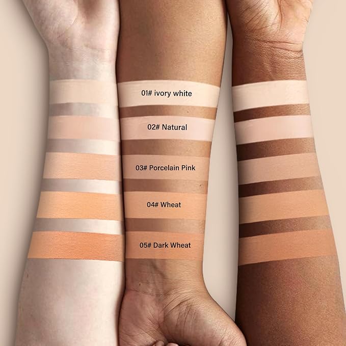 Boobeen Full Coverage Foundation Stick, Cream Foundation Makeup With Brush, Longwear Concealer And Contour Stick With Matte Finish To Cover Blemishes