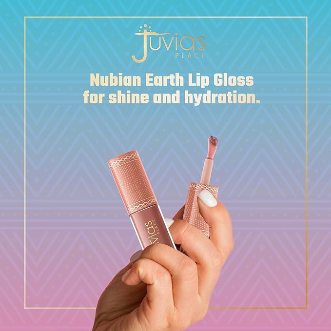 Juvia's Place Nubian Earth Glass Gloss Lip Gloss Mirage - Non-sticky Lip Makeup, Hydrating Lip Gloss, Tinted Lip Gloss, Shine & Glow Lip Makeup, Beauty & Personal Care Products for Lips