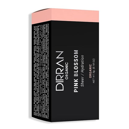 3 in 1 Natural Ingredient 90% Organic Blusher Stick For Lips, Eyes, & Cheeks, Hydration And Natural Beauty Apply directly And Blend With Fingertips, Small Enough to Carry (PINK BLOSSOM)