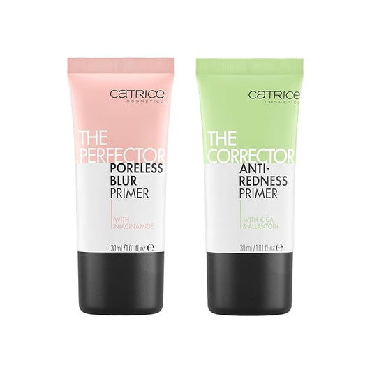 Catrice | Perfector Poreless Primer & Corrector Anti-Red Primer Bundle | Full Coverage Makeup | Vegan & Cruelty Free