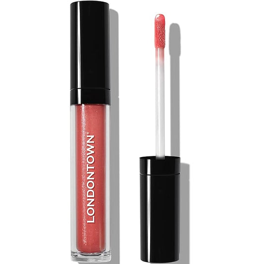 LONDONTOWN Dainty, Sun Kissed Coral, Plush Shine Lip Gloss Tube, Deep Hydrating High Shine Sheer Tint Non-Sticky Conditioning Balm