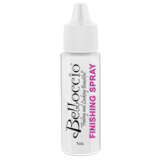 Belloccio Airbrush Makeup Finishing Spray & Setting Mist, 1 oz. Bottle - Long Lasting, Prevents Smudging and Fading - Sets Cosmetic Foundations, Concealers & Blushes