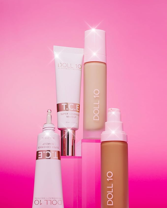 T.C.E This Covers Everything Super Coverage Serum Makeup with Peptides (Deep, One Size)