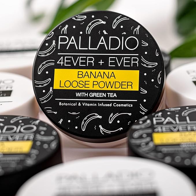 Palladio 4 Ever+Ever Mattifying Loose Setting Powder (Banana Powder)