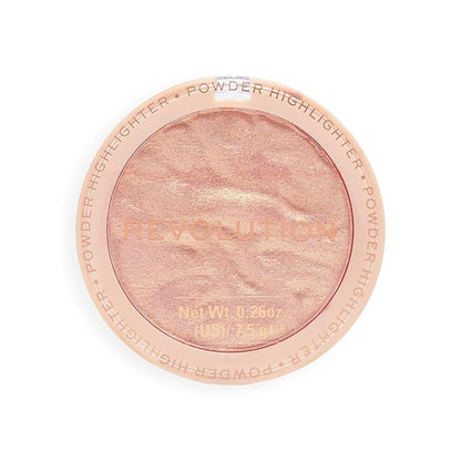 Revolution, Reloaded Pressed Powder Highlighter, Intensely Pigmented for a High Impact Dewy Finish, Make An Impact, 0.22 Oz