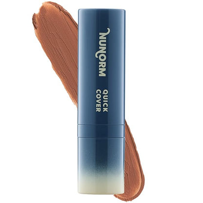 Quick Cover Stick | Lightweight Foundation + Concealer For Men's Skin | Face + Body | 17 Shades | Instantly Covers Blemishes | Natural Matte Finish | Cruelty-Free + Vegan | Portable (Chestnut)