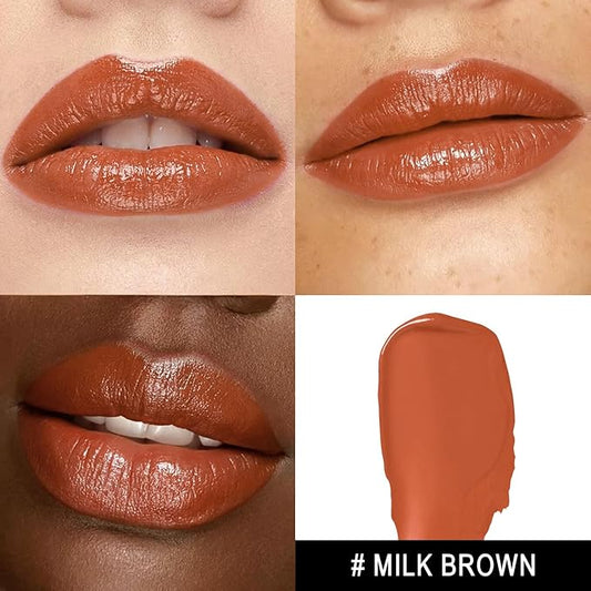 3Pc Moisture Lipsticks for Women Nude Pink Purple Lipstick Hydrate Tinted Lip Balm for Dry Cracked Lips Glossy Lip Color, MA55/62/65
