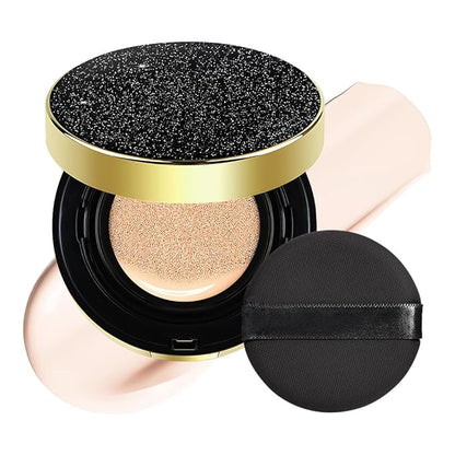 Air Cushion BB Cream Foundation, CC cream foundation, Moisturizing Concealer Long-Lasting, Cushion Foundation Full Coverage Self Adjusting for Mature Skin & All Skin Types(ivory white, 1)