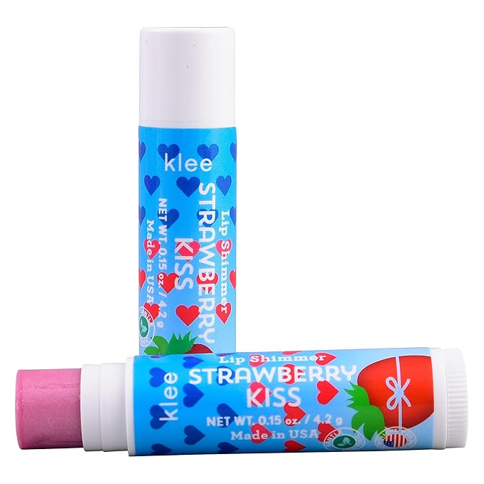 Luna Star Klee Blush and Lip Shimmer Makeup Kit. Gentle and Non-Toxic. Kid-Friendly. Made in USA. (Sweet Cherry Spark)