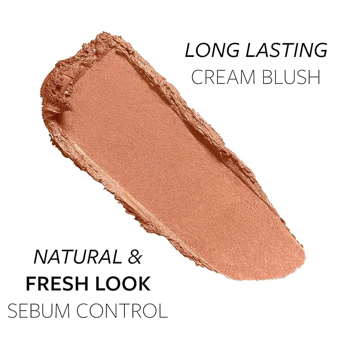 Cream Blush 45 | Red | Fresh | Healthy & Natural Look | Ligh Weighted Formula | Sebum Control Richly Pigmented | Easily Blendable | Long Lasting | Semi Matte | 0.18 oz.