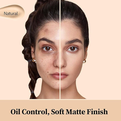 FV Flawless Matte Liquid Foundation, Full Coverage & Oil-Free Foundation Makeup, Hydrating Formula, Long-Wear Foundation for All Skin Types (Natural, 1.05FL.OZ)