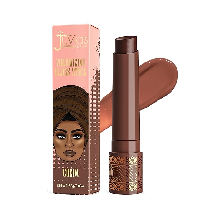 Juvia's Place Volumizing Gloss Sticks Cocoa Gloss Stick - Shiny Luscious Lips with Nourshing Hydration, Plumping Gloss, Lip Plumper Gloss, Plumping Lip Balm, Hydrating Lip Gloss
