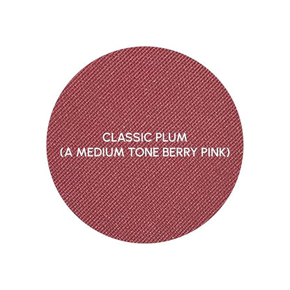PRIMROSE POWDER BLUSH, Pressed Blush Face Makeup, Buildable Formula, Smooth Finish, Paraben Free, Made in the USA 0.11 oz. (Classic Plum)