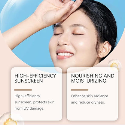 2Pcs BB Blur Tinted Moisturizer SPF 30,BB Tinted Care Primer, BB Cream Tinted Moisturizer,Hydrates & Smooths Your Skin. (Wheat)