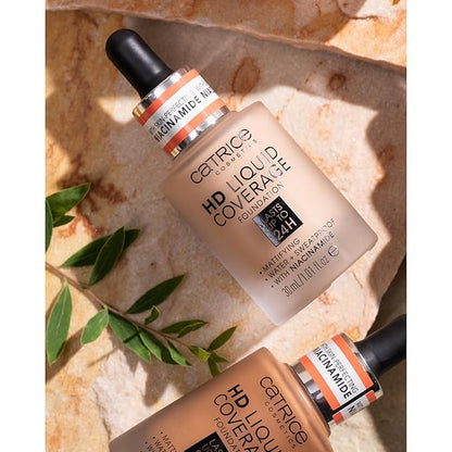 Catrice | HD Liquid Coverage Foundation | High & Natural Coverage | Vegan & Cruelty Free (010 | Light Beige)