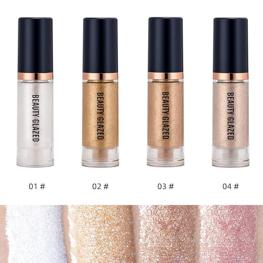 MYUANGO Liquid Highlighter Liquid Illuminator Non Stick Face Brightens & Shades Long Lasting & Smooth Gliding Face Illuminator Makeup (04)
