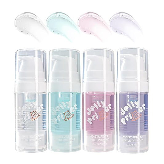 Hydrating Jelly Primer - Smoothing & Deep Moisturizing Base Primer for Dry & Cracked Skin, Long-Lasting Face Primer for Women, 0.33Oz(#02)