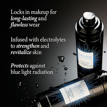 LAURA GELLER NEW YORK Spackle Mist Boost Setting Spray with Electrolytes + Spackle Original Makeup Primer with Hyaluronic Acid for Mature Skin