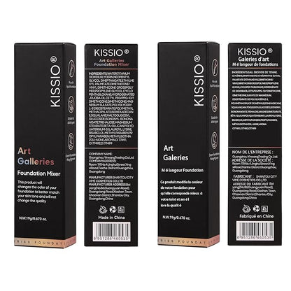 KISSIO Foundaton Mixing Pigment,Yellow Pigment,Foundation Color Corrector,Smooth and Light,Blends Easily With BB Cream,Pink to Yellow,Cruelty Free