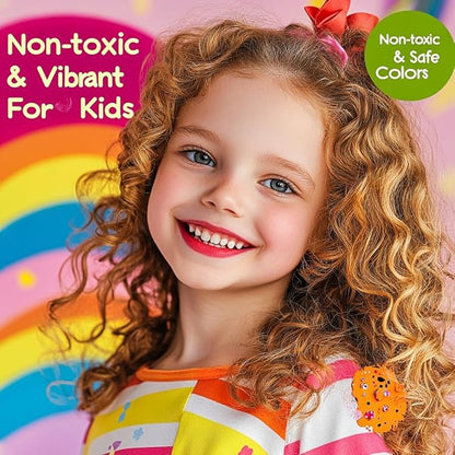 M&U Glitter Lip Gloss Set with Carrying Case, 12Pcs Assorted Flavors Moisturizing Shimmer Glossy Lip Party Favor Make-up for Kids and Teens Ages 5+